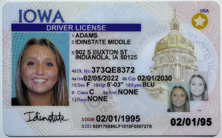 IDINSTATE IDINSTATE.CC New IOWA State Fake ID