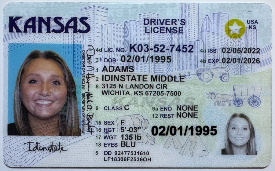 IDINSTATE IDINSTATE.CC New Kansas State Fake ID