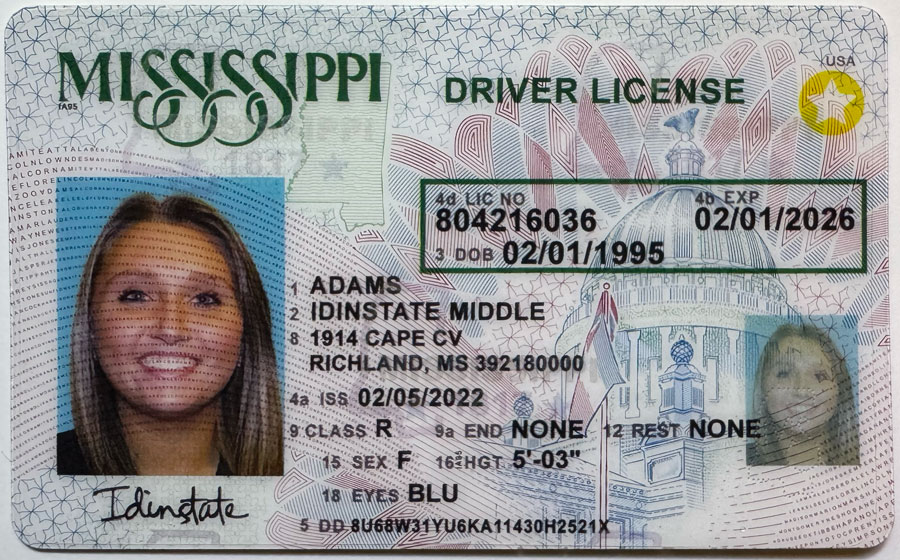 IDINSTATE IDINSTATE.CC New MISSIMISSPPI State Fake ID