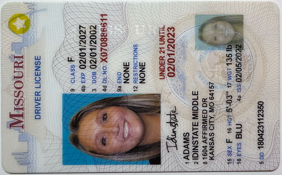 IDINSTATE IDINSTATE.CC New Missouri U21 State Fake ID