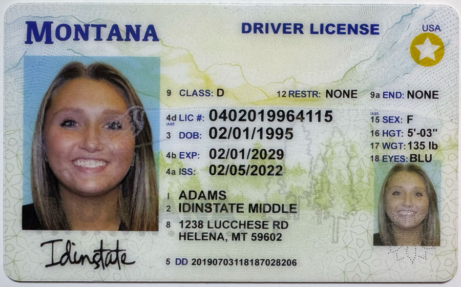 IDINSTATE IDINSTATE.CC New Montana State Fake ID