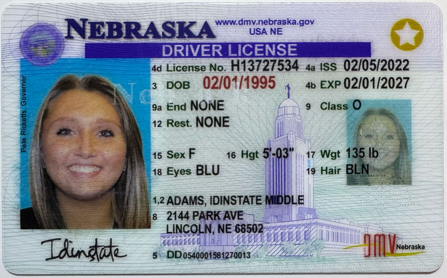 IDINSTATE IDINSTATE.CC New Nebraska State Fake ID