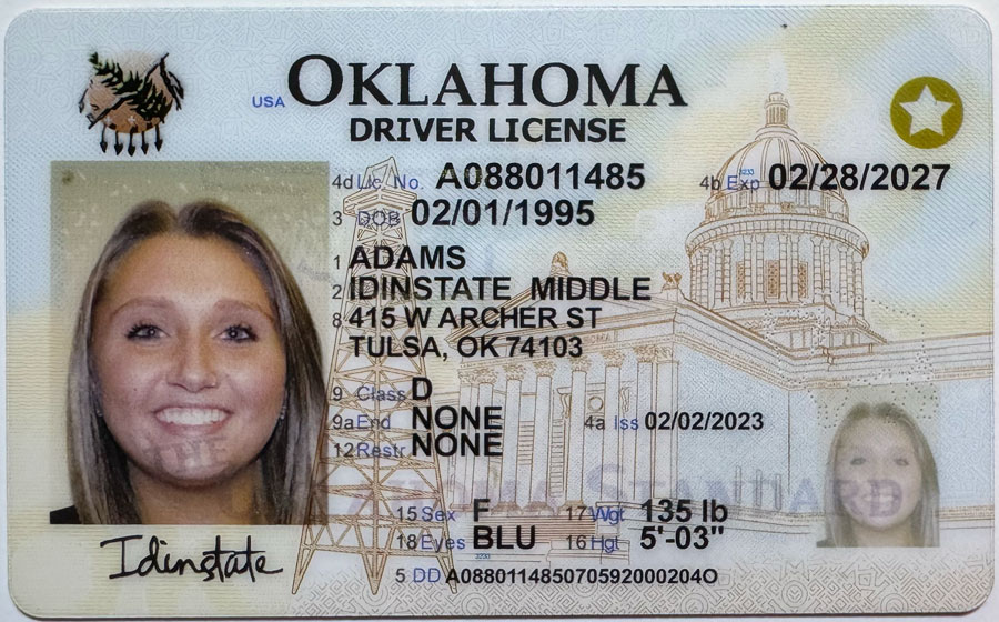 IDINSTATE IDINSTATE.CC New OKLAHOMA State Fake ID