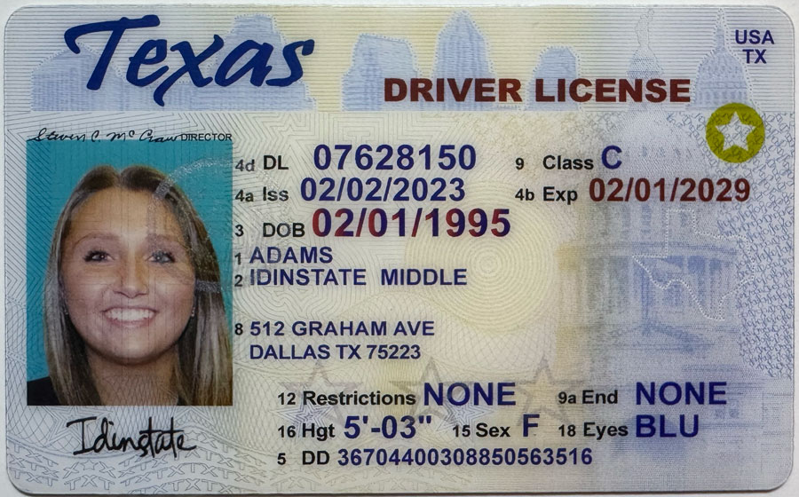 Texas Fake Driver license