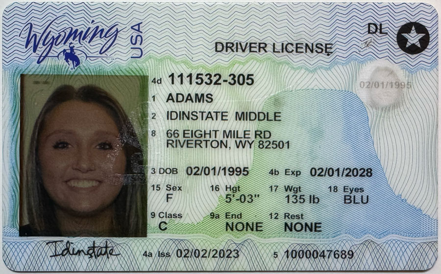 IDINSTATE IDINSTATE New WYOMING State Fake ID
