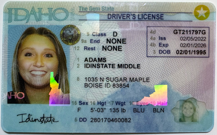 IDINSTATE IDINSTATE.CC New Idaho  State Fake ID