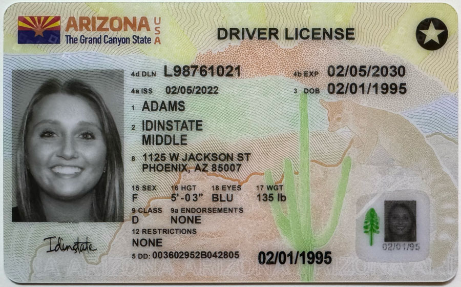 IDINSTATE IDINSTATE.CC New Arizona State Fake ID