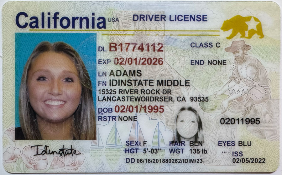 IDINSTATE IDINSTATE.CC New California State Fake ID