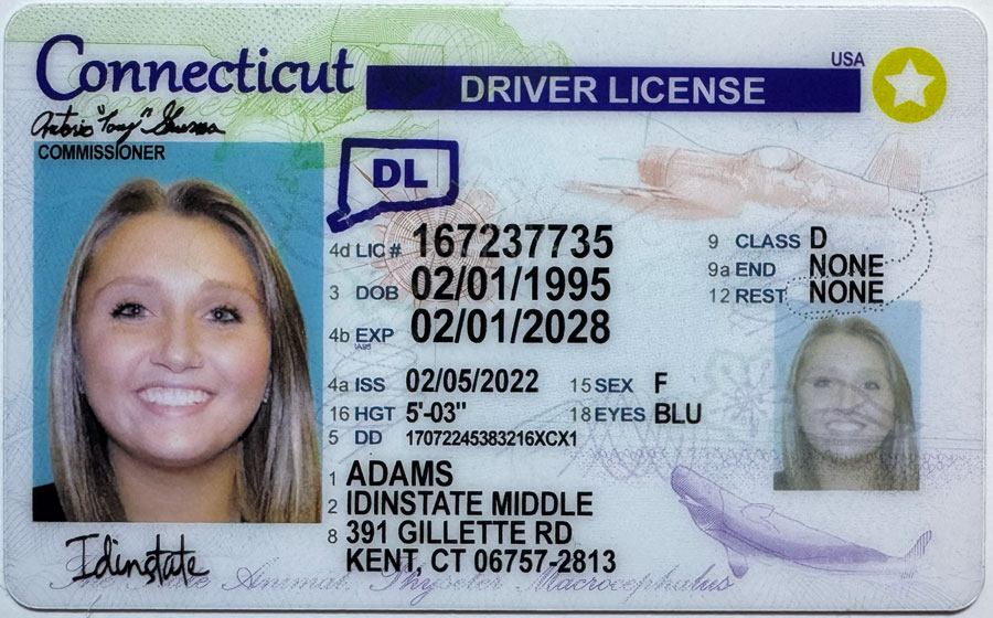 IDINSTATE IDINSTATE.CC New Connecticut State Fake ID