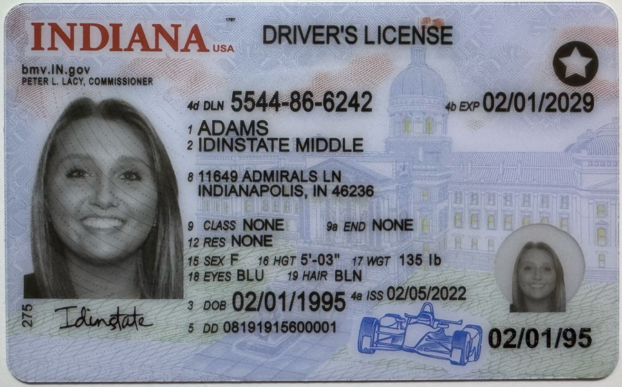 IDINSTATE IDINSTATE.CC New Indiana State Fake ID