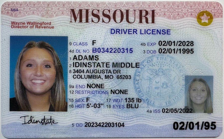 IDINSTATE IDINSTATE.CC New Missouri State Fake ID