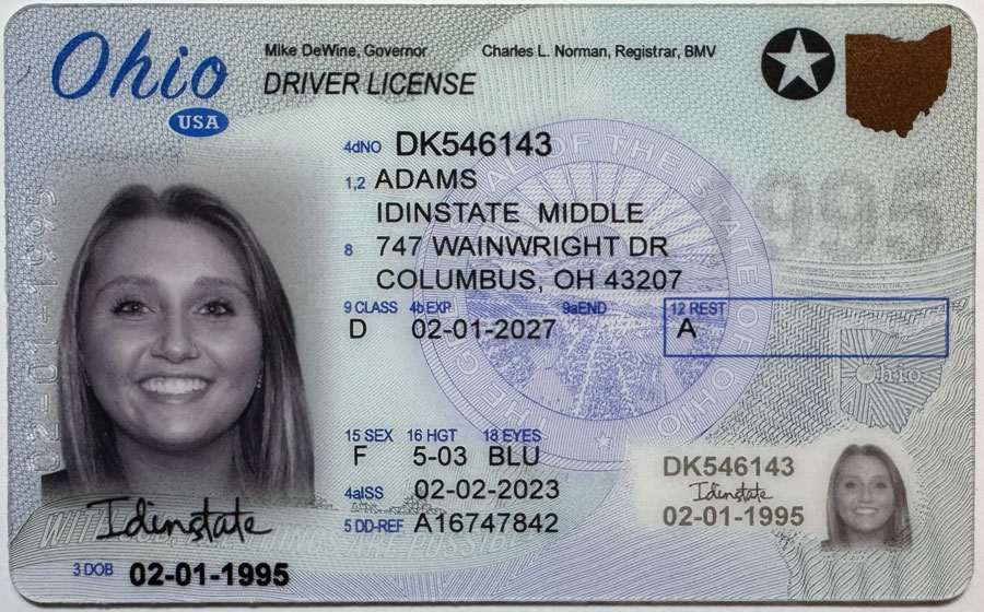 IDINSTATE IDINSTATE.CC New Ohio State Fake ID