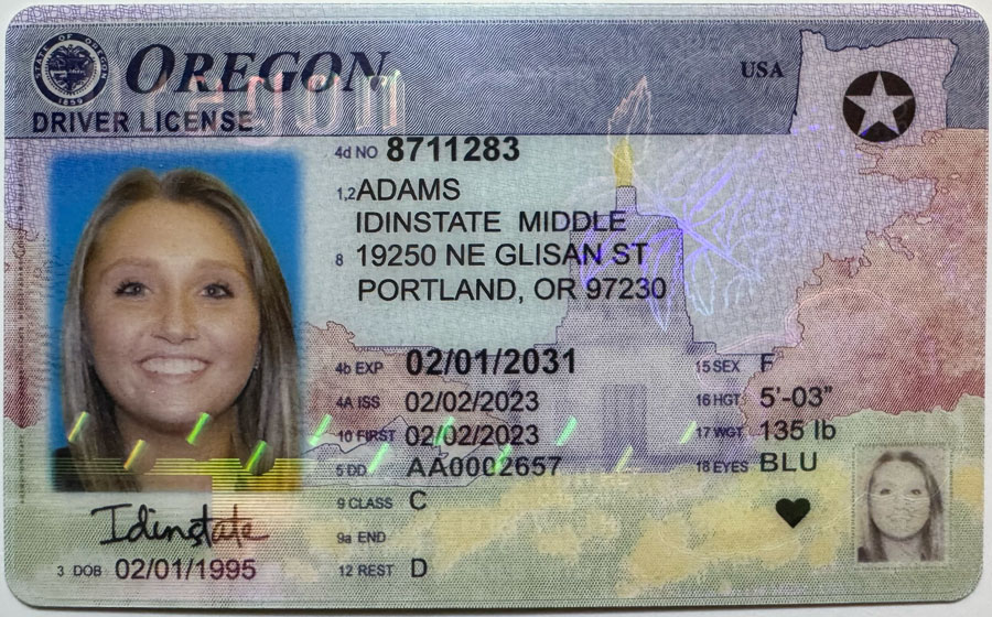 IDINSTATE IDINSTATE.CC New Oregon State Fake ID