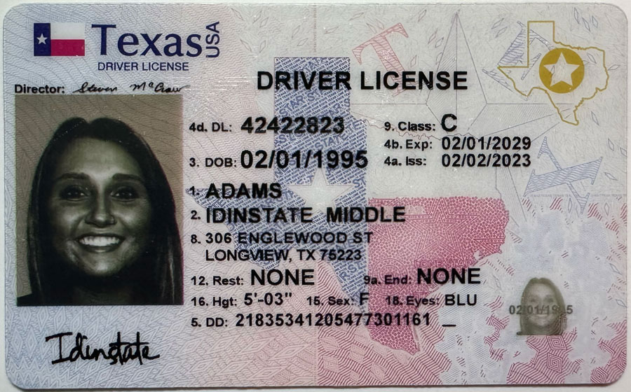 IDINSTATE IDINSTATE.CC New Texas State Fake ID