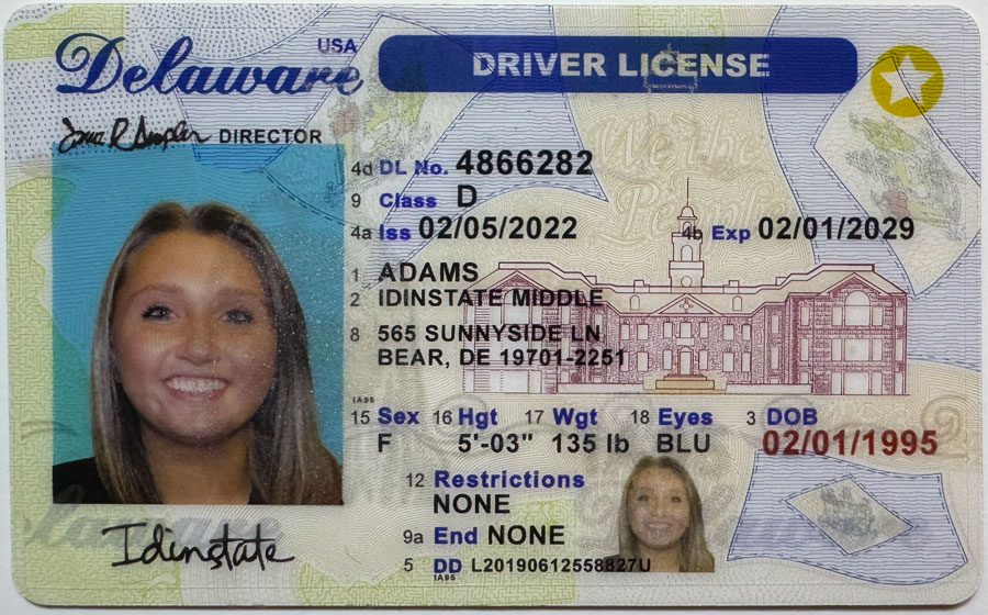 IDINSTATE IDINSTATE.CC New Delaware State Fake ID